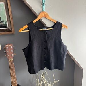 Gap Button-Up Sleeveless Vest